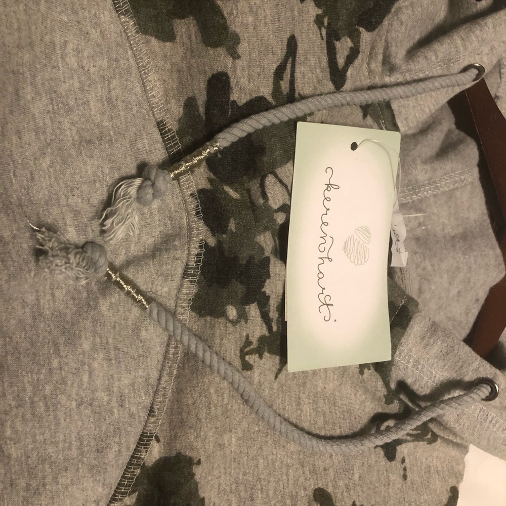 NWT KEREN Hart hooded sweatshirt with lacing detail on sleeve - Picture 5 of 5